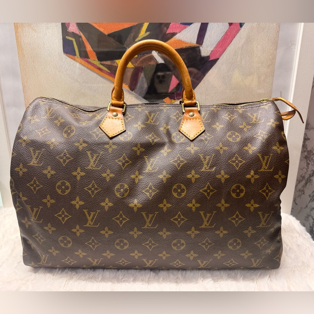 LOUIS VUITTON-SP0934 Speedy 40 Monogram Canvas